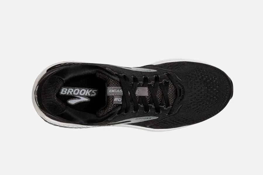 BROOKS BEAST '20 MEN (4E Extra Wide) [Black/White] | lupon.gov.ph