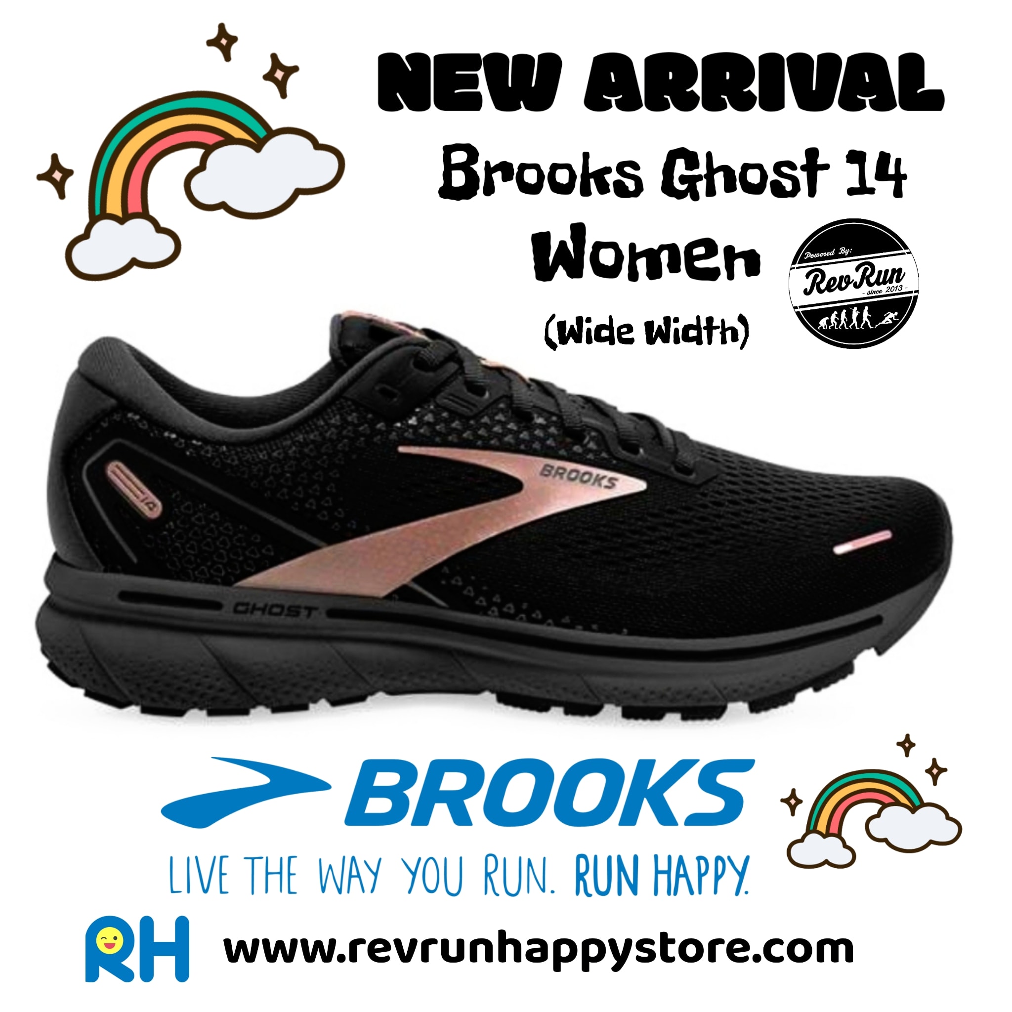brooks ghost 4e width
