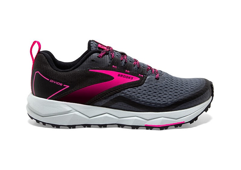pink and grey brooks shoes