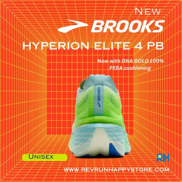 BROOKS HYPERION ELITE 4 PB (Unisex) [Bluewash/Green Gecko] - Image 3