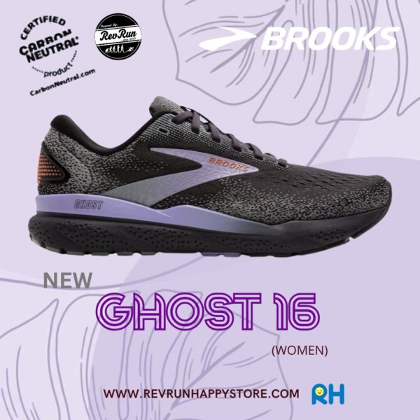 BROOKS GHOST 16 WOMEN [Black/Ebony/Lavender]