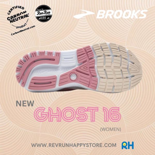 BROOKS GHOST 16 WOMEN [Coconut/White/Light Pink ] - Image 5