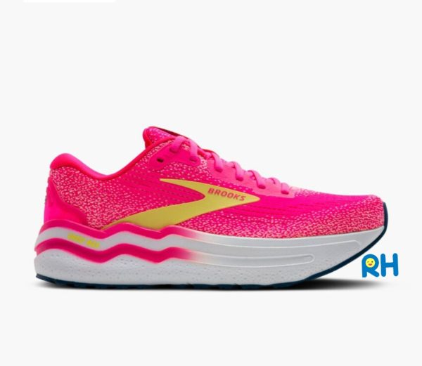 BROOKS GHOST MAX 2 (WOMEN) [Pink/Lemon Tonic] - Image 3