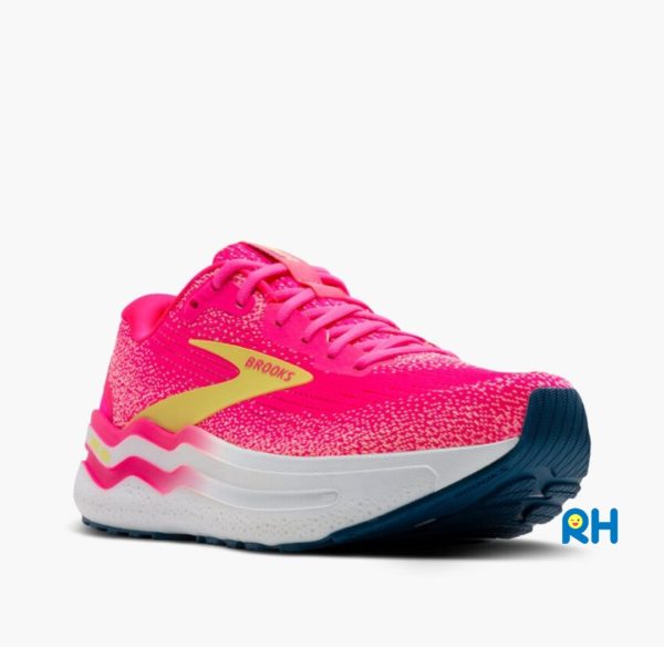 BROOKS GHOST MAX 2 (WOMEN) [Pink/Lemon Tonic] - Image 2