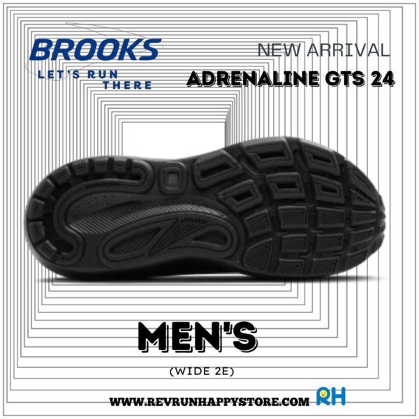 BROOKS ADRENALINE GTS 24 MEN (2E Wide) [Black/Black) - Image 6