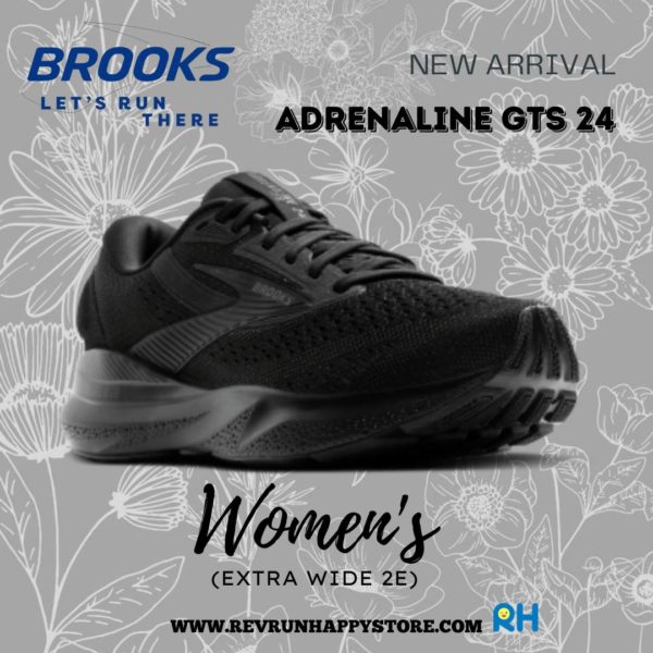 BROOKS ADRENALINE GTS 24 WOMEN (2E Wide) [Black/Black) - Image 2