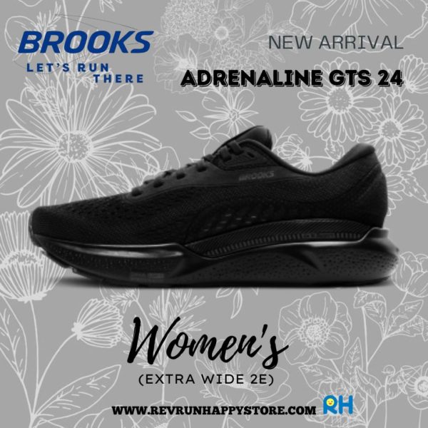 BROOKS ADRENALINE GTS 24 WOMEN (2E Wide) [Black/Black) - Image 4