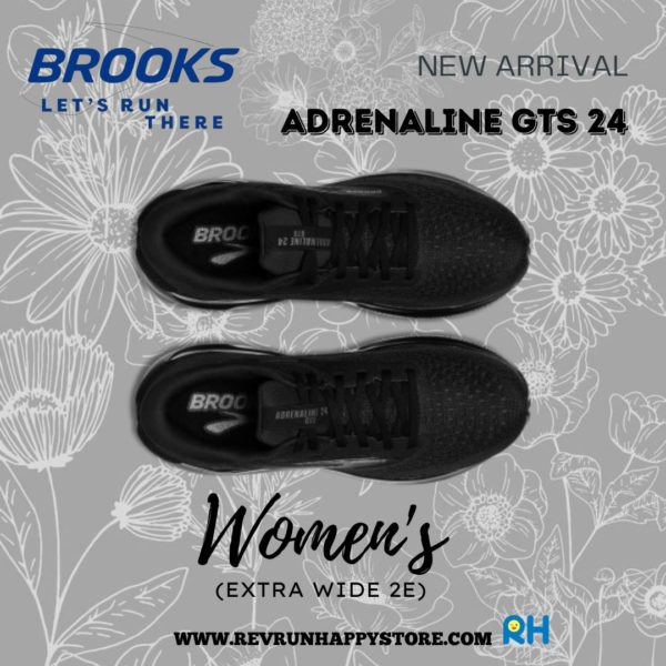 BROOKS ADRENALINE GTS 24 WOMEN (2E Wide) [Black/Black) - Image 3