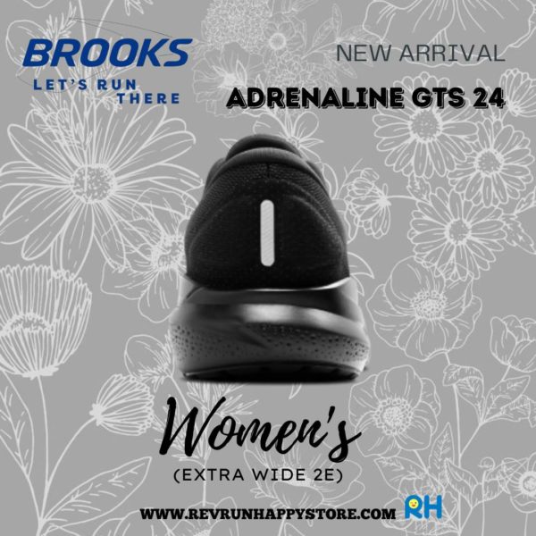 BROOKS ADRENALINE GTS 24 WOMEN (2E Wide) [Black/Black) - Image 5