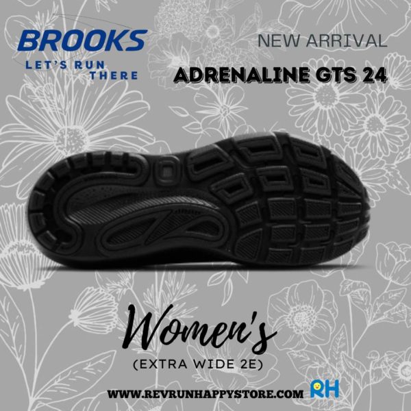 BROOKS ADRENALINE GTS 24 WOMEN (2E Wide) [Black/Black) - Image 6