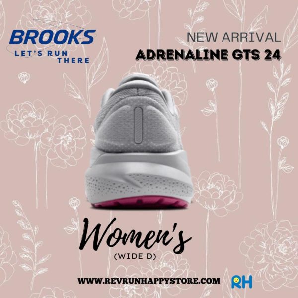 BROOKS ADRENALINE GTS 24 WOMEN (Wide D) [Grey/Pink] - Image 5