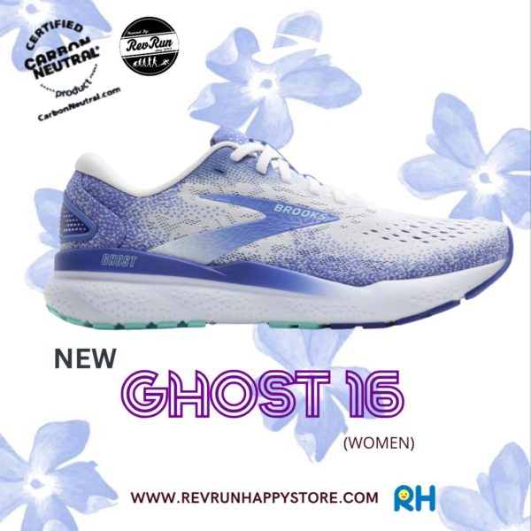 BROOKS GHOST 16 WOMEN [White/Blue]