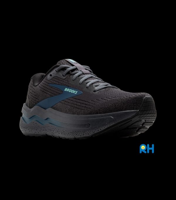 BROOKS GHOST MAX 2 (MEN) [2E Wide][Black/Ebony/Blue Sapphire] - Image 2