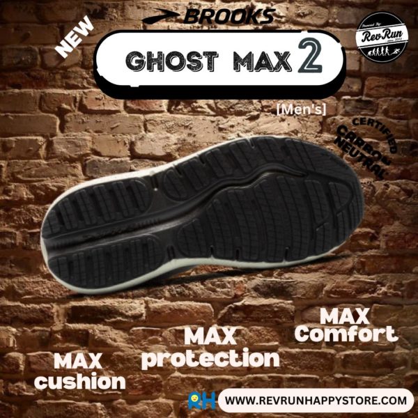 BROOKS GHOST MAX 2 (MEN) [Khaki/Sand/Black] - Image 6