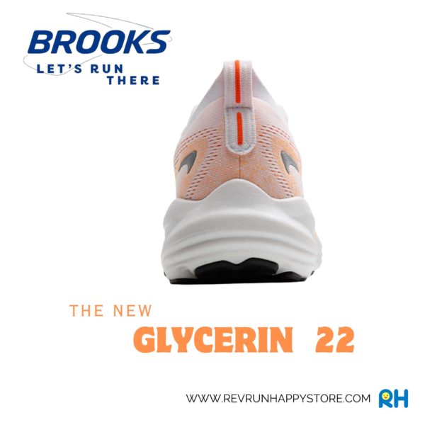 BROOKS GLYCERIN 22 (MEN) (White/Orange) - Image 4