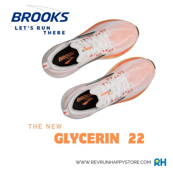 BROOKS GLYCERIN 22 (MEN) (White/Orange) - Image 3