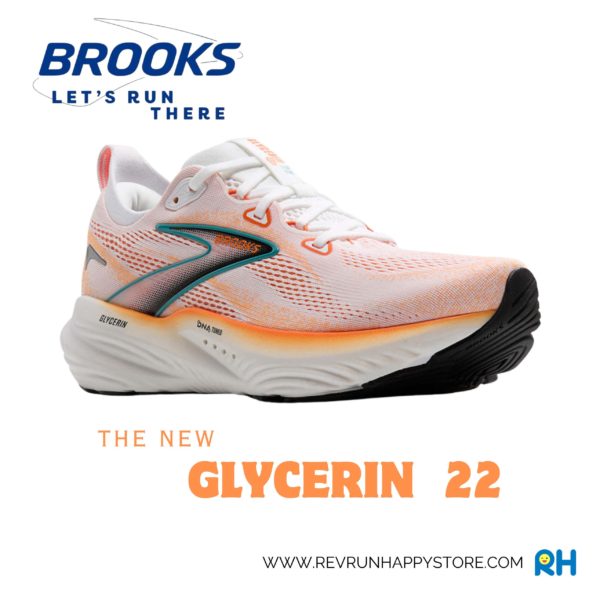 BROOKS GLYCERIN 22 (MEN) (White/Orange) - Image 2