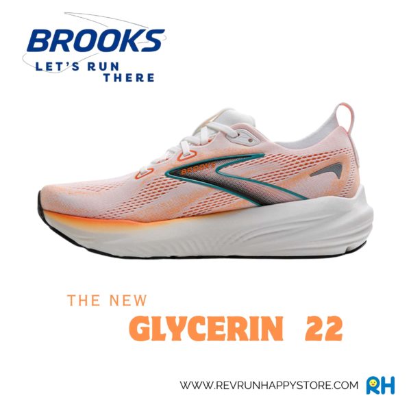 BROOKS GLYCERIN 22 (MEN) (White/Orange) - Image 5
