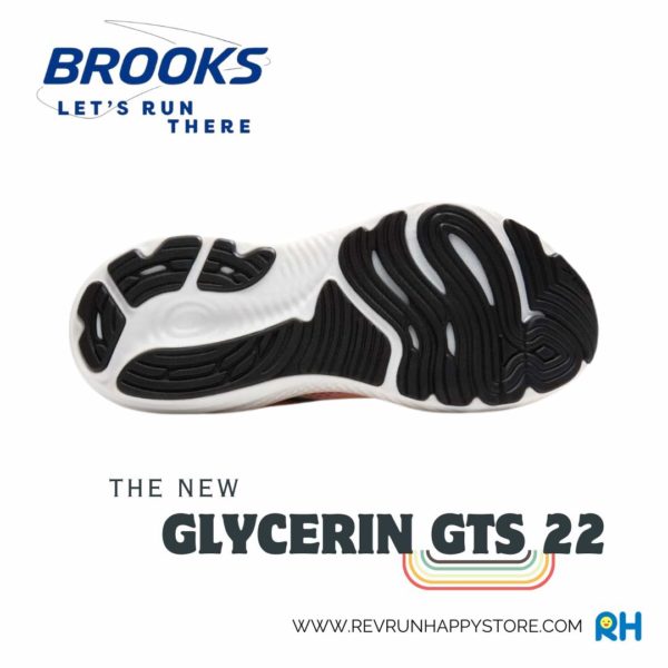 BROOKS GLYCERIN GTS 22 (MEN) (White/Orange) - Image 6