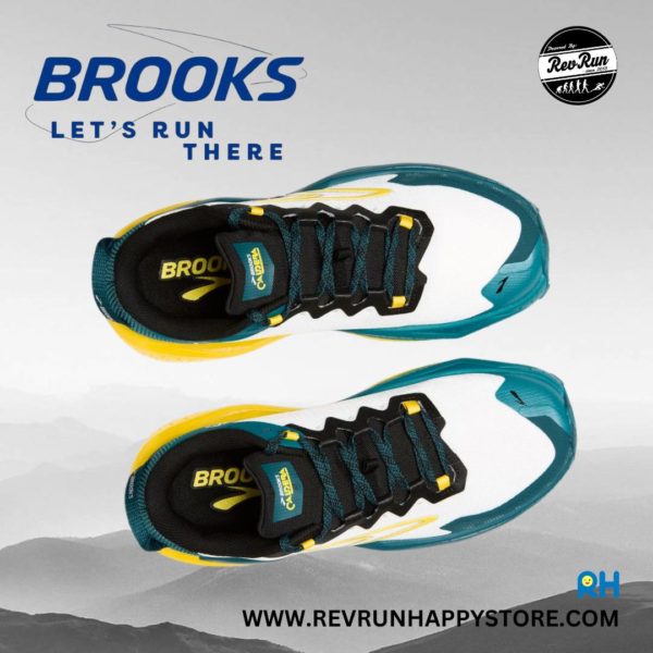 BROOKS CALDERA 8 (MEN) [Dark Green/Yellow/White] - Image 4
