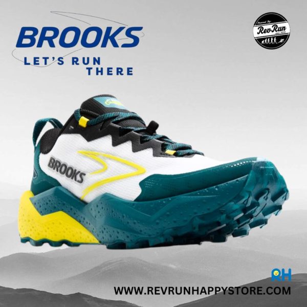 BROOKS CALDERA 8 (MEN) [Dark Green/Yellow/White] - Image 3
