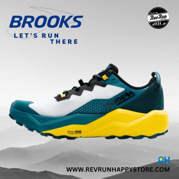 BROOKS CALDERA 8 (MEN) [Dark Green/Yellow/White] - Image 5