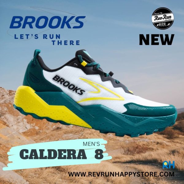 BROOKS CALDERA 8 (MEN) [Dark Green/Yellow/White]