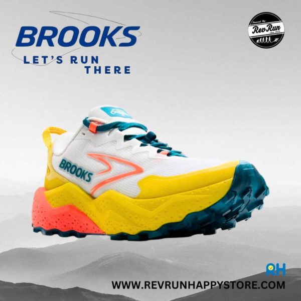 BROOKS CALDERA 8 (WOMEN) [Orange/Yellow/White] - Image 2