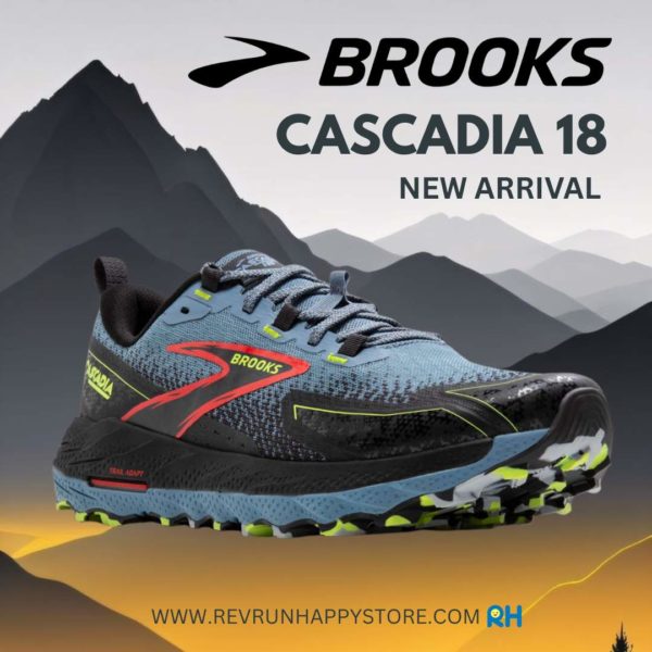 BROOKS CASCADIA 18 (MEN) [WIDE 2E] [Bluegrey/Black/Lime]