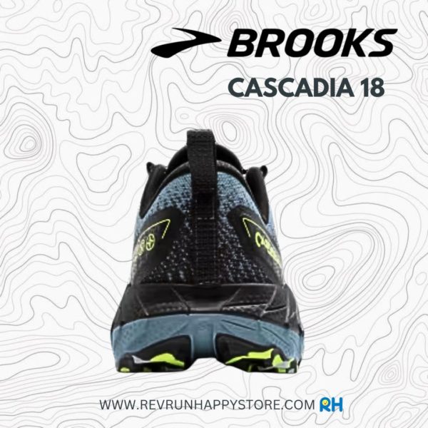 BROOKS CASCADIA 18 (MEN) [WIDE 2E] [Bluegrey/Black/Lime] - Image 5