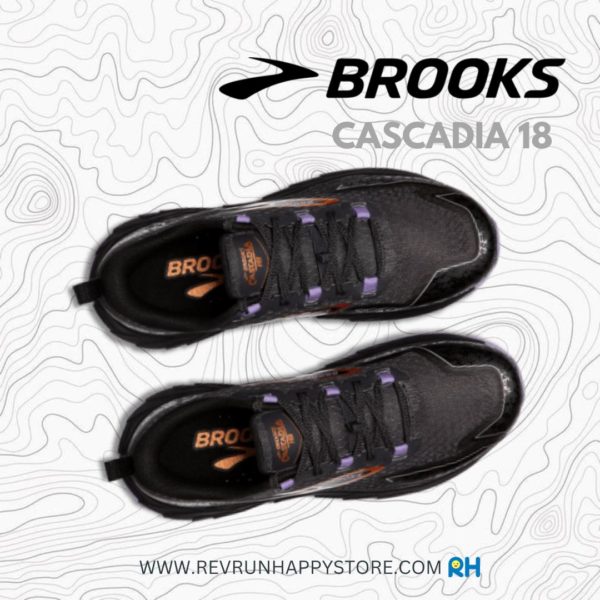 BROOKS CASCADIA 18 (WOMEN) [WIDE D] [Black/Ebony/Lavender] - Image 7