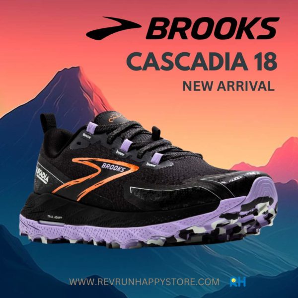 BROOKS CASCADIA 18 (WOMEN) [WIDE D] [Black/Ebony/Lavender]
