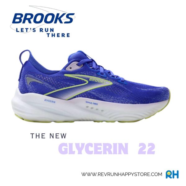 BROOKS GLYCERIN 22 (WOMEN) (Amparo Blue/Hyper Iris/Yellow) - Image 3
