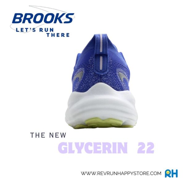 BROOKS GLYCERIN 22 (WOMEN) (Amparo Blue/Hyper Iris/Yellow) - Image 5