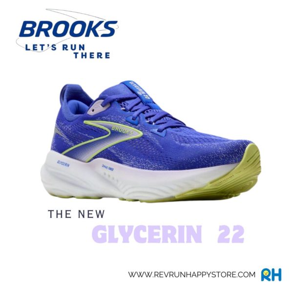 BROOKS GLYCERIN 22 (WOMEN) (Amparo Blue/Hyper Iris/Yellow) - Image 4