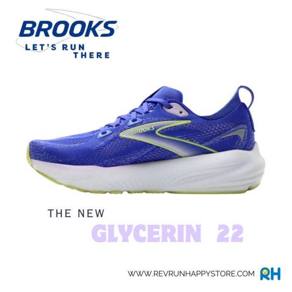 BROOKS GLYCERIN 22 (WOMEN) (Amparo Blue/Hyper Iris/Yellow) - Image 6