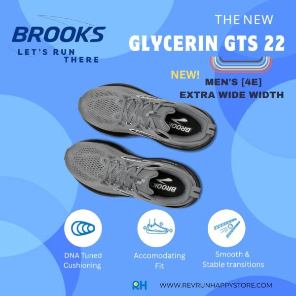 BROOKS GLYCERIN GTS 22 (MEN) [4E EXTRA WIDE] (Grey/Black) - Image 4