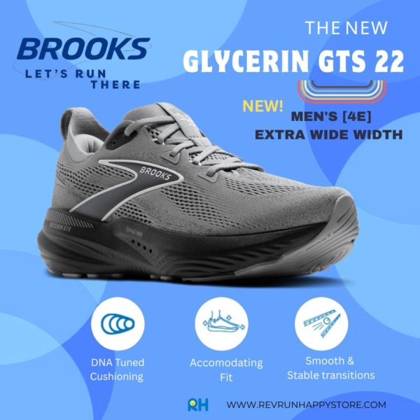 BROOKS GLYCERIN GTS 22 (MEN) [4E EXTRA WIDE] (Grey/Black) - Image 2