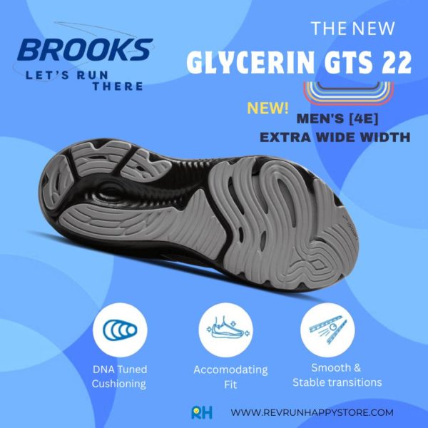 BROOKS GLYCERIN GTS 22 (MEN) [4E EXTRA WIDE] (Grey/Black) - Image 6