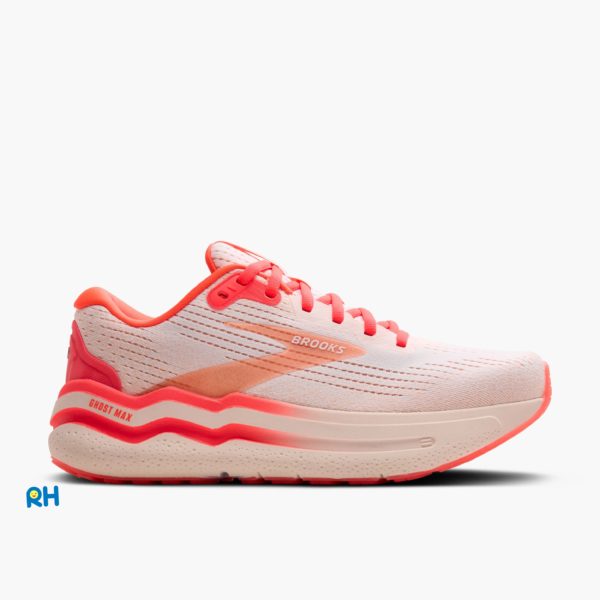 LIMITED EDITION (HYPERGLOW COLLECTION) : BROOKS GHOST MAX 2 (WOMEN) [Coral/Glow] - Image 3