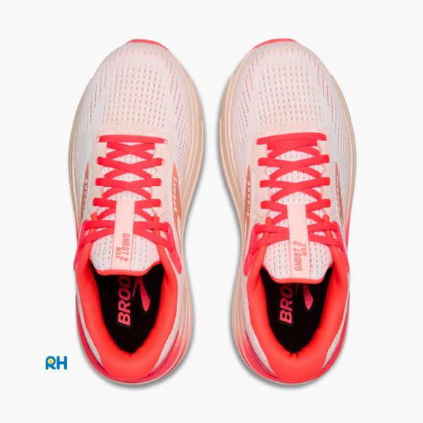 LIMITED EDITION (HYPERGLOW COLLECTION) : BROOKS GHOST MAX 2 (WOMEN) [Coral/Glow] - Image 5