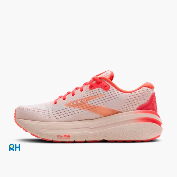 LIMITED EDITION (HYPERGLOW COLLECTION) : BROOKS GHOST MAX 2 (WOMEN) [Coral/Glow] - Image 7