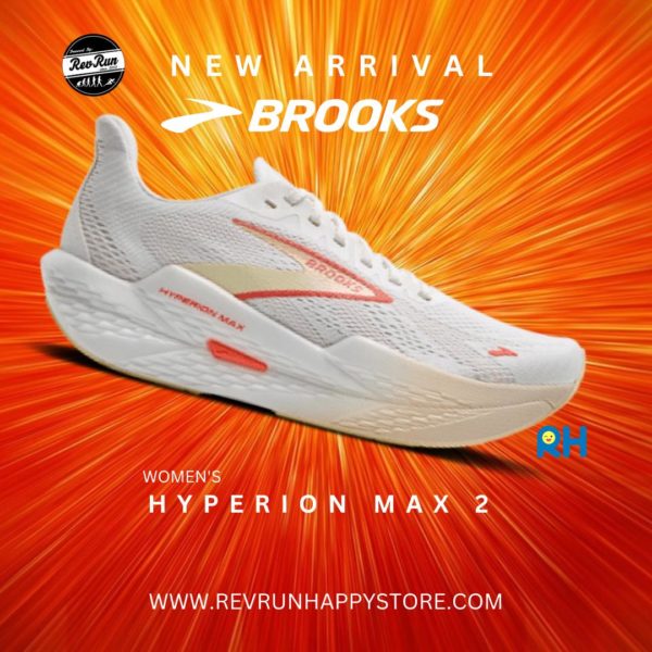 BROOKS HYPERION MAX 2 (Women) [White/Peach/Coral]