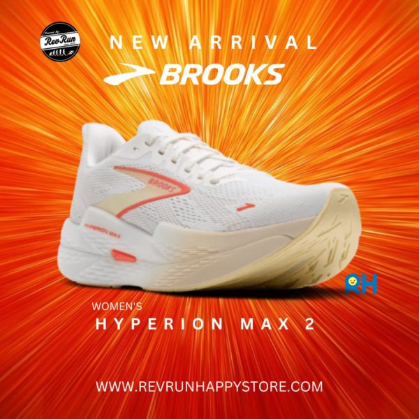 BROOKS HYPERION MAX 2 (Women) [White/Peach/Coral] - Image 3
