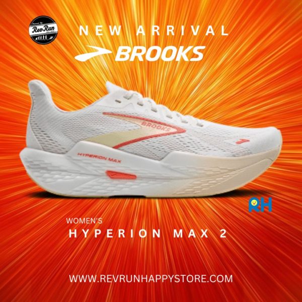BROOKS HYPERION MAX 2 (Women) [White/Peach/Coral] - Image 2
