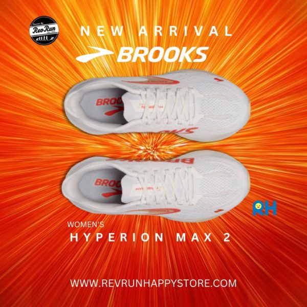 BROOKS HYPERION MAX 2 (Women) [White/Peach/Coral] - Image 4