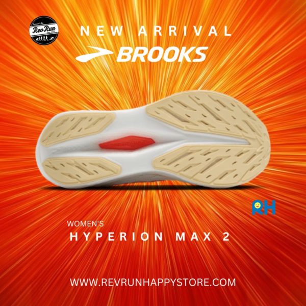 BROOKS HYPERION MAX 2 (Women) [White/Peach/Coral] - Image 6