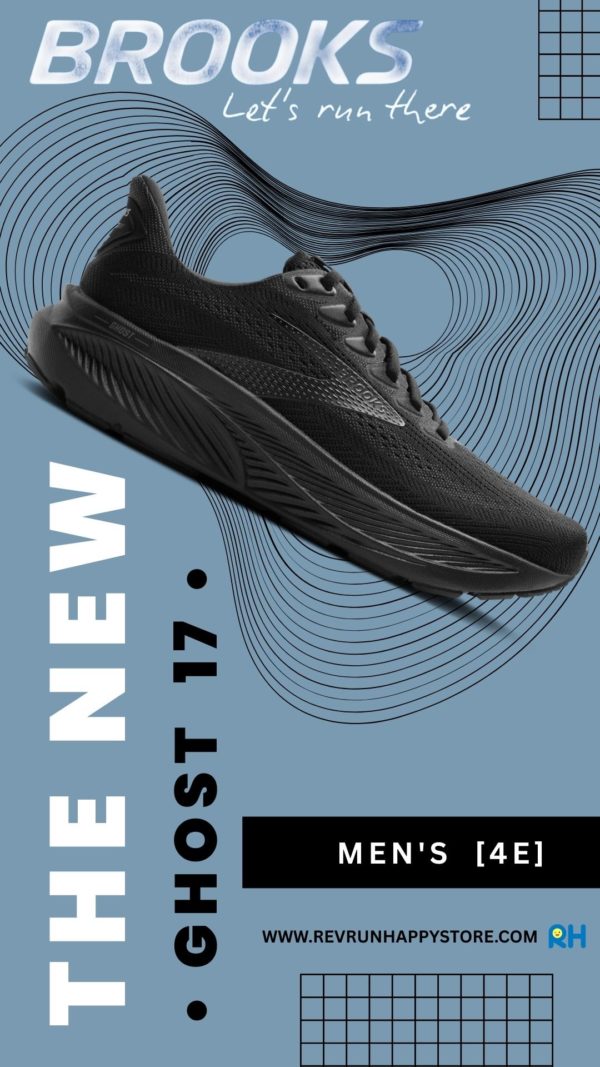 BROOKS GHOST 17 MEN (4E Extra Wide)[Black/Black]