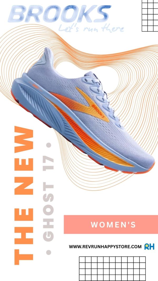 BROOKS GHOST 17 WOMEN [Blue Heron/Orange]