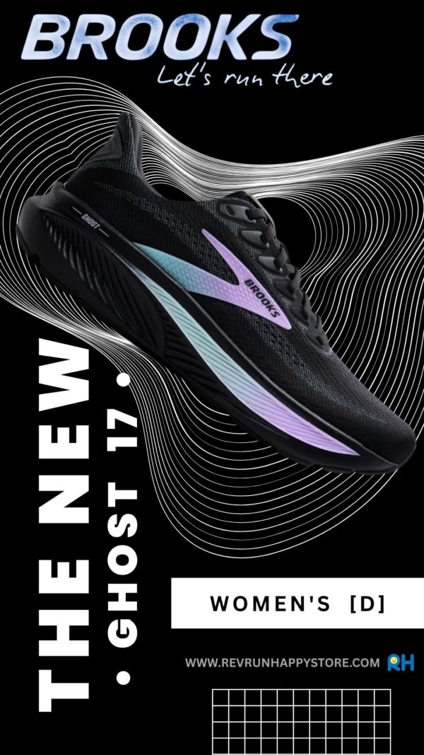 BROOKS GHOST 17 WOMEN (Wide D) [Black/Purple/Turquoise]